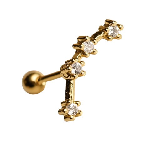 Aquarius Constellation Barbell Piercing