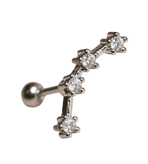 Aquarius Constellation Barbell Piercing