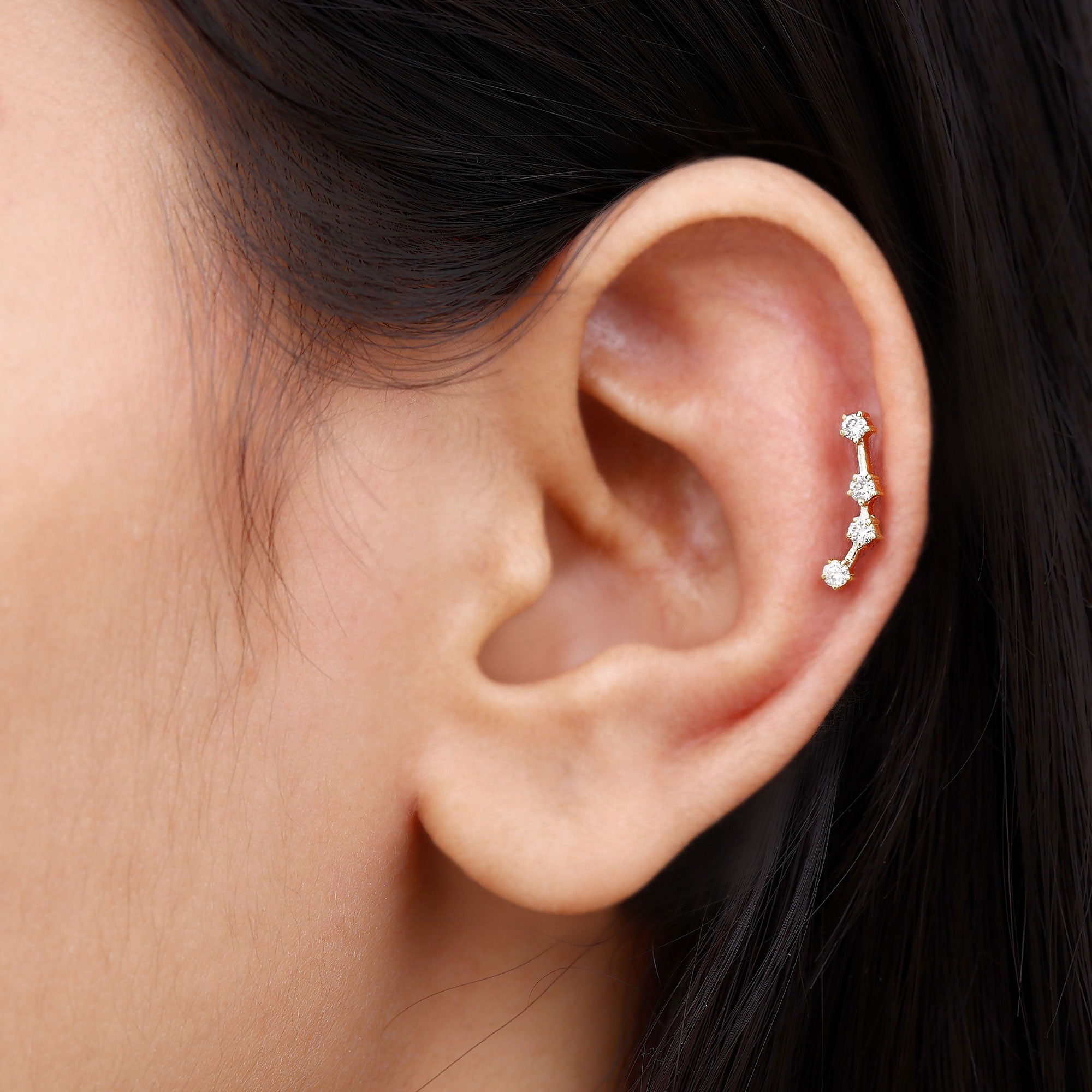 Aquarius Constellation Barbell Piercing