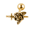 Rose Dagger Ballback Piercing Jewellery