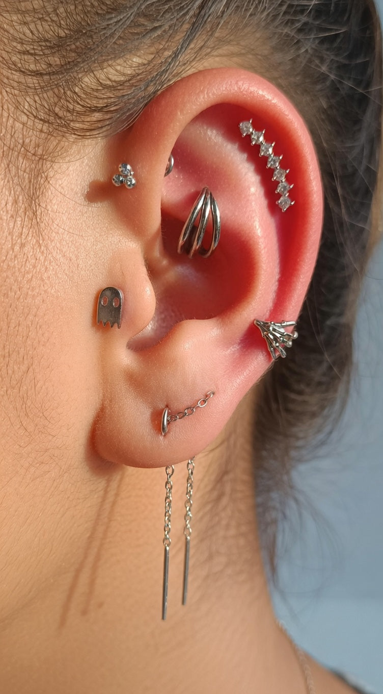 Ghost Flatback Piercing Jewellery