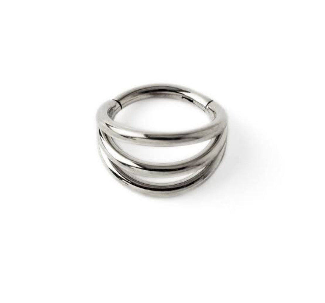 Triple Ring Clicker Piercing Jewellery