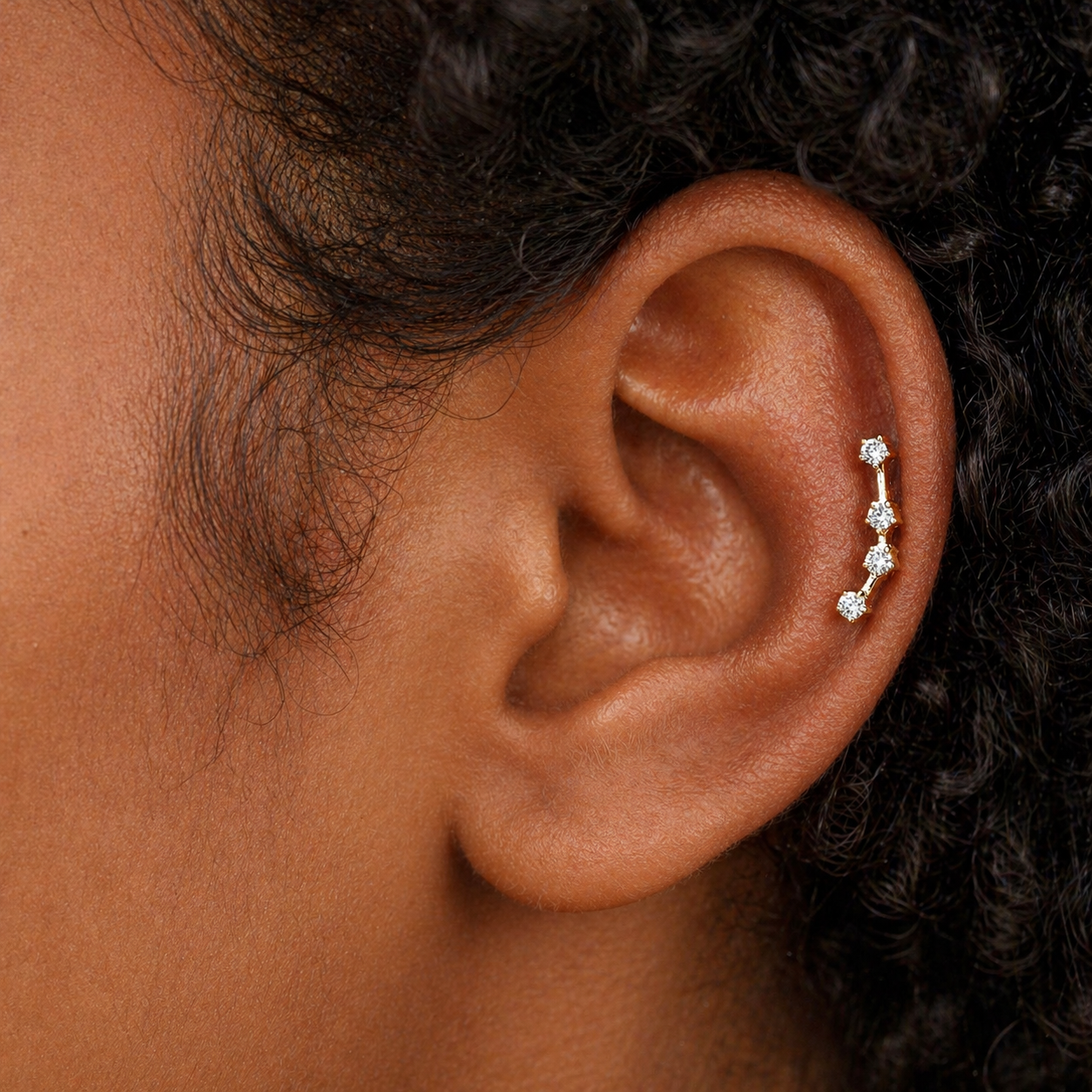 Aquarius Constellation Barbell Piercing